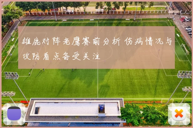 雄鹿对阵老鹰赛前分析 伤病情况与攻防看点备受关注